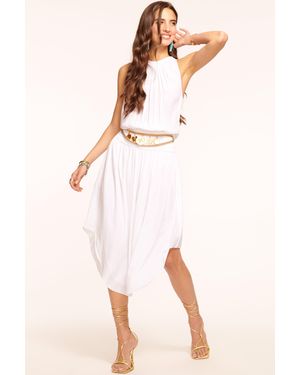 Ramy Brook Audrey Smocked Midi Dress - Natural