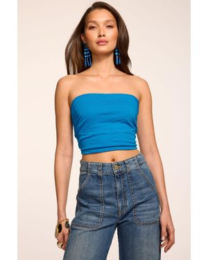 Ramy Brook Raya Solid Jersey Tube Top - Blue