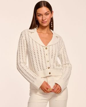Ramy Brook Nadia Bauble Knit Cardigan - Natural
