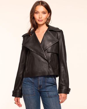 Ramy Brook Rylie Leather Jacket - Black