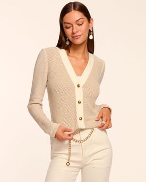 Ramy Brook Huda Cotton Lurex Tweed Jacket - Natural