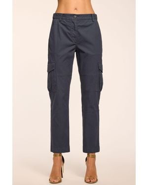 Ramy Brook Isabelle Canvas Ankle Length Pant - Blue