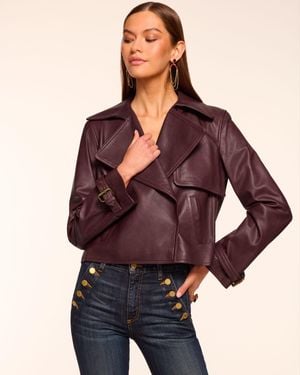 Ramy Brook Rylie Leather Jacket - Purple