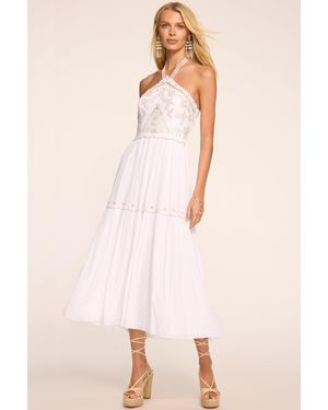 Ramy Brook Kenna Embroidered Midi Dress - Pink