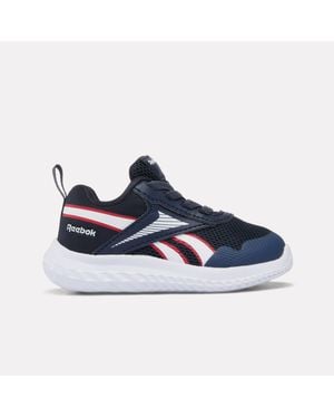Reebok Rush Runner 5 Elastische Schnürsenkel Babyschuhe, Größe - Blau