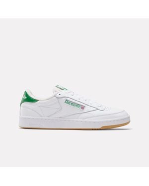 Reebok Sneaker Vintage Club C 85, /Glengreen/ Rubbber Gum, Taglia - Bianco
