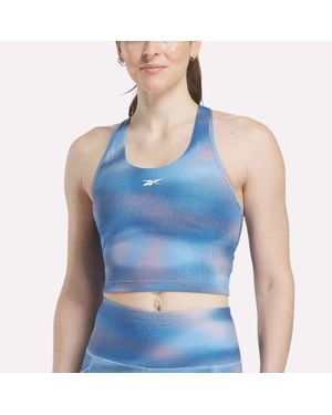 Reebok Cropped Bra Tank Top - Blue