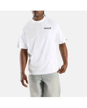 Reebok Starcrest Relaxed T-Shirtunisex, Afmeting - Wit