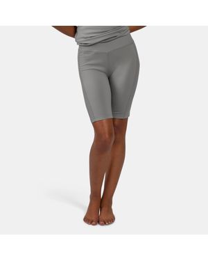 Reebok Lux Peached Biker Shorts - Grey