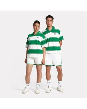 Reebok Piqué Stripe Polo - Green