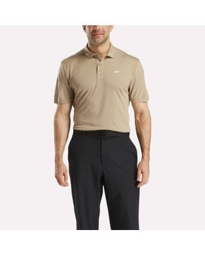 Reebok Short Sleeve Oxford Knit Pique Polo Shirt - Multicolor
