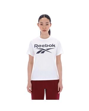 Reebok Id Big Logo Crewneck Short Sleeve Tee - White