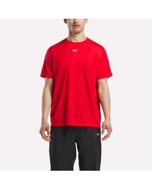Reebok Short Sleeve Tech Training T-Shirt - Red