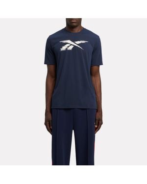 Reebok Id Train Logo Easy Fit T-Shirt - Blue