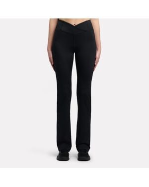 Reebok Leggings Id Train De Corte Botín Y Cintura Alta Tamaño - Negro