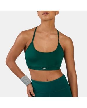 Reebok Kendal Core Strappy Sports Bra - Green