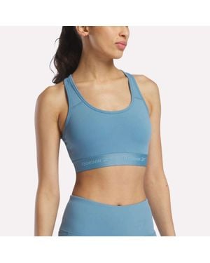 Reebok Medium-Impact Sports Bra - Blue