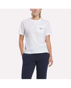 Reebok Logo Pocket T-Shirt - Blue