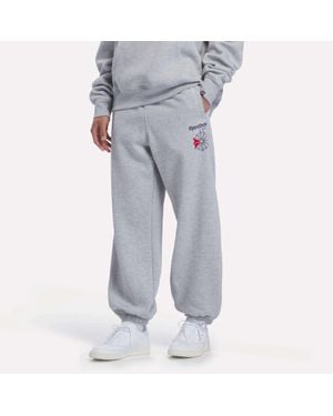 Reebok Relaxed Logo Sweatpants - Gray