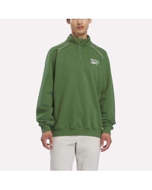 Reebok X Manors Quarter-Zip Pullover - Green