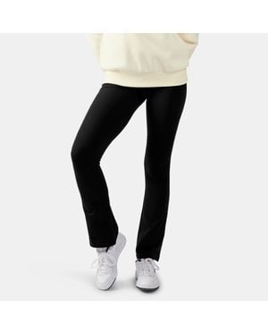 Reebok Tara Small Logo Flared Leggings - Black