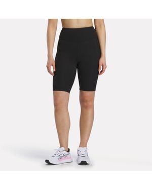 Reebok Lux Peached Biker Shorts - Black
