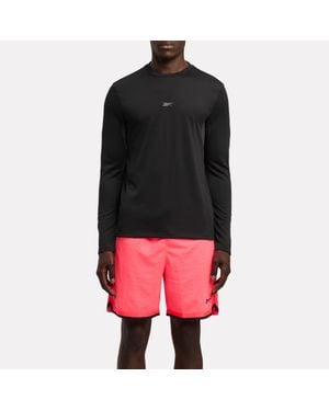 Reebok Rbk-Lab Trail Langarm-T-Shirt, Größe - Schwarz