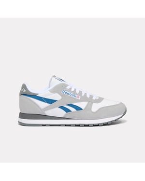 Reebok Zapatillas Clásicas De Cuero, Tamaño - Azul