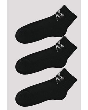 Reebok Calcetines Tobilleros Classic Core (Pack De 3) Tamaño - Negro