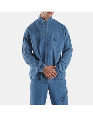 Reebok Street Sport Vector Icon Track Jacket, Hombre, Tamaño - Azul