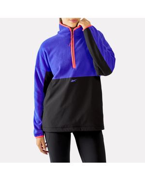Reebok Rbk Lab Thermo-Oberteil Mit Viertelreißverschluss Für Damen, Größe - Blau