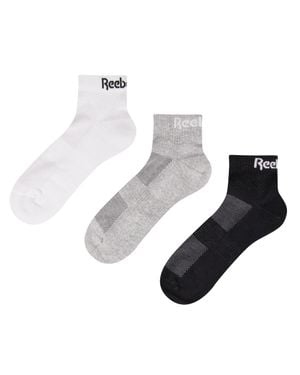 Reebok 3 Pairs Sports Essentials Ankle Socksunisex, Afmeting - Meerkleurig
