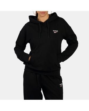 Reebok Id Small Logo French Terry Hoodie - Black
