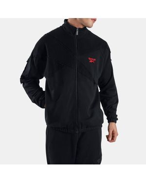 Reebok Street Sport Vector Fleece Track Jacket - Black