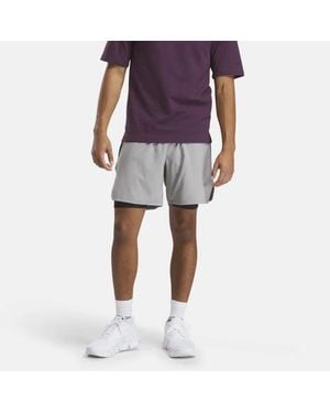 Reebok Running Two-In-One Shorts 5" - Grey