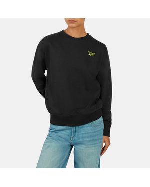 Reebok Dynamic Puff Crew Sweatshirt - Black