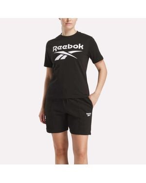 Reebok Big Logo Crewneck Short Sleeve Tee - Black