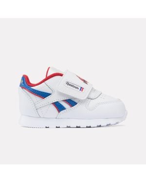 Reebok Zapatillas Clásicas De Cuero Para Bebé, Tamaño - Azul