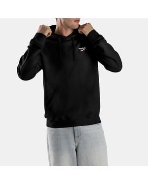 Reebok Id Small Logo French Terry Hoodie - Black