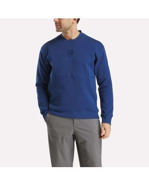 Reebok Long Sleeve Signature Legacy Crest Pullover Top - Blue