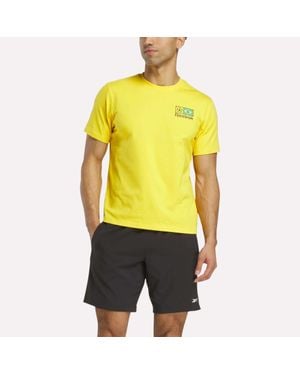 Reebok Brasil Football T-Shirt - Yellow