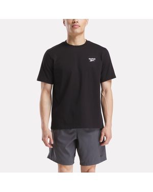 Reebok Cody Crew Neck Tee Cotton Short Sleeve T-Shirts - Black
