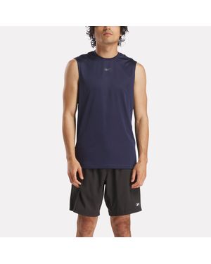 Reebok Id Train Sleeveless Tech T-Shirt - Blue