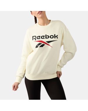 Reebok Reagan Oversized Crewneck Sweatshirt - Natural