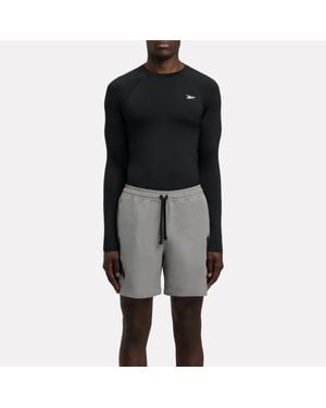 Reebok Id Train Long Sleeve Muscle T-Shirt - Black