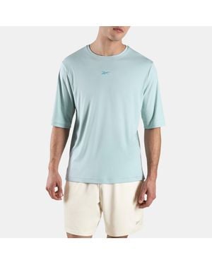 Reebok Yoga Relaxed Long Line T-Shirt - Blue