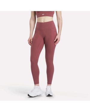 Reebok High-Rise Leggings - Red