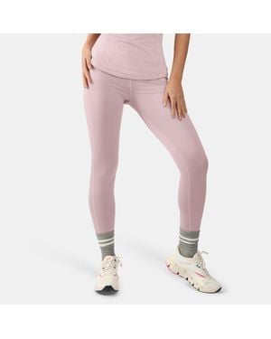 Reebok Lux Metallic High Rise Leggings - Pink