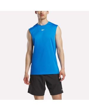 Reebok Sleeveless Tech Training T-Shirt - Blue