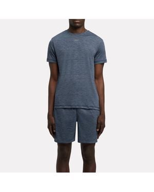 Reebok Id Train Melange Tech T-Shirt - Blue